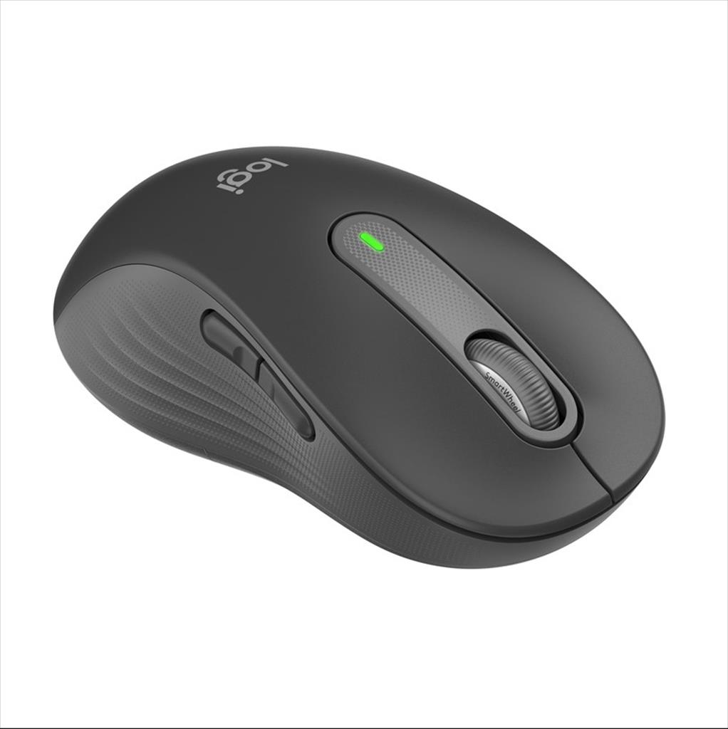 MOUSE WIRELESS USB LOGITECH M650 L (for large-sized hands) LEFT (for left handed) Graphite Silent Logi Bolt w/Bluetooth, 910-006239 07312
