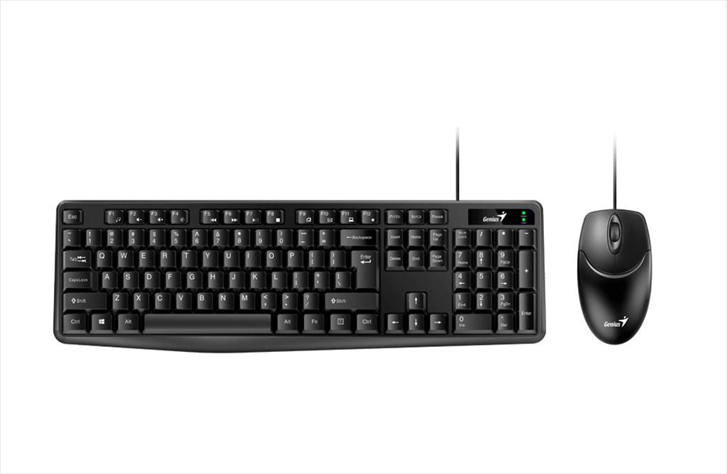 COMBO KEYBOARD AND MOUSE WIRED GENIUS KM-170 Black 08348