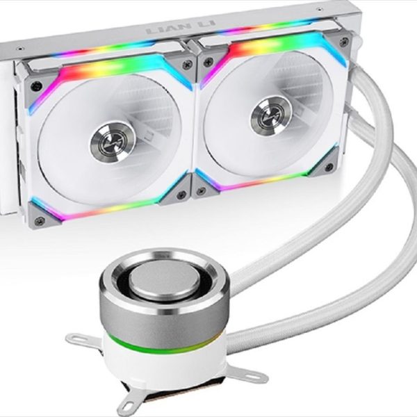 COOLERS CPU AIO LIAN LI GALAHAD 240 SL EDITION ARGB, 2x120mm PWM UNI FANS ARGB fans, White, GA240SLA 36357