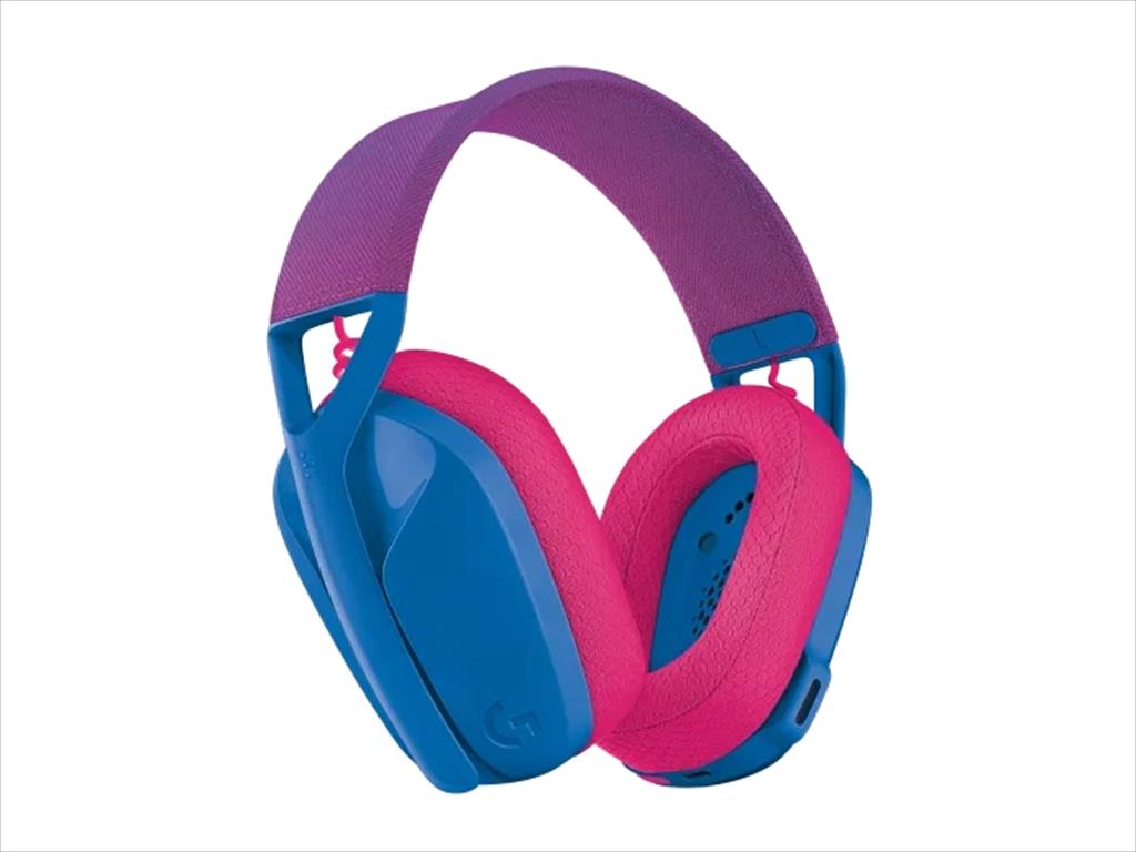 HEADPHONES LOGITECH Gaming-Headset G435 Wireless LIGHTSPEED/ Bluetooth w/microphone 981-001062, Blue And Raspberry 41204