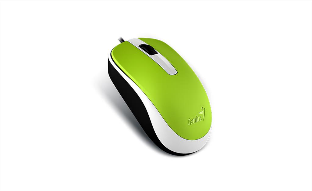 MOUSE WIRED USB GENIUS DX-120 Green 07327