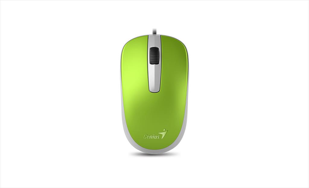 MOUSE WIRED USB GENIUS DX-120 Green 07327