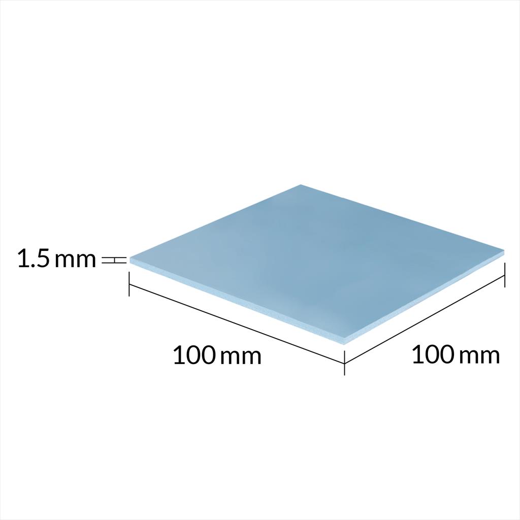 PAD THERMAL ARCTIC TP-3 TC: 7.6 W / mk ACTPD00054A, 100 x 100 x 1.5 mm 36360