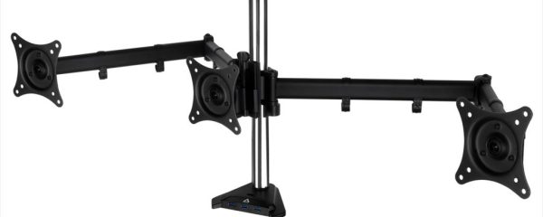 MONITOR STAND ARCTIC Z3 PRO (Gen 3),3 MONITORS,up to 32",VESA 100/75mm,Tilt,Swivel,Rotation,15kg per arm,w/4xUSB 3.1 Gen1 +MicroUSB Power, AEMNT00051A