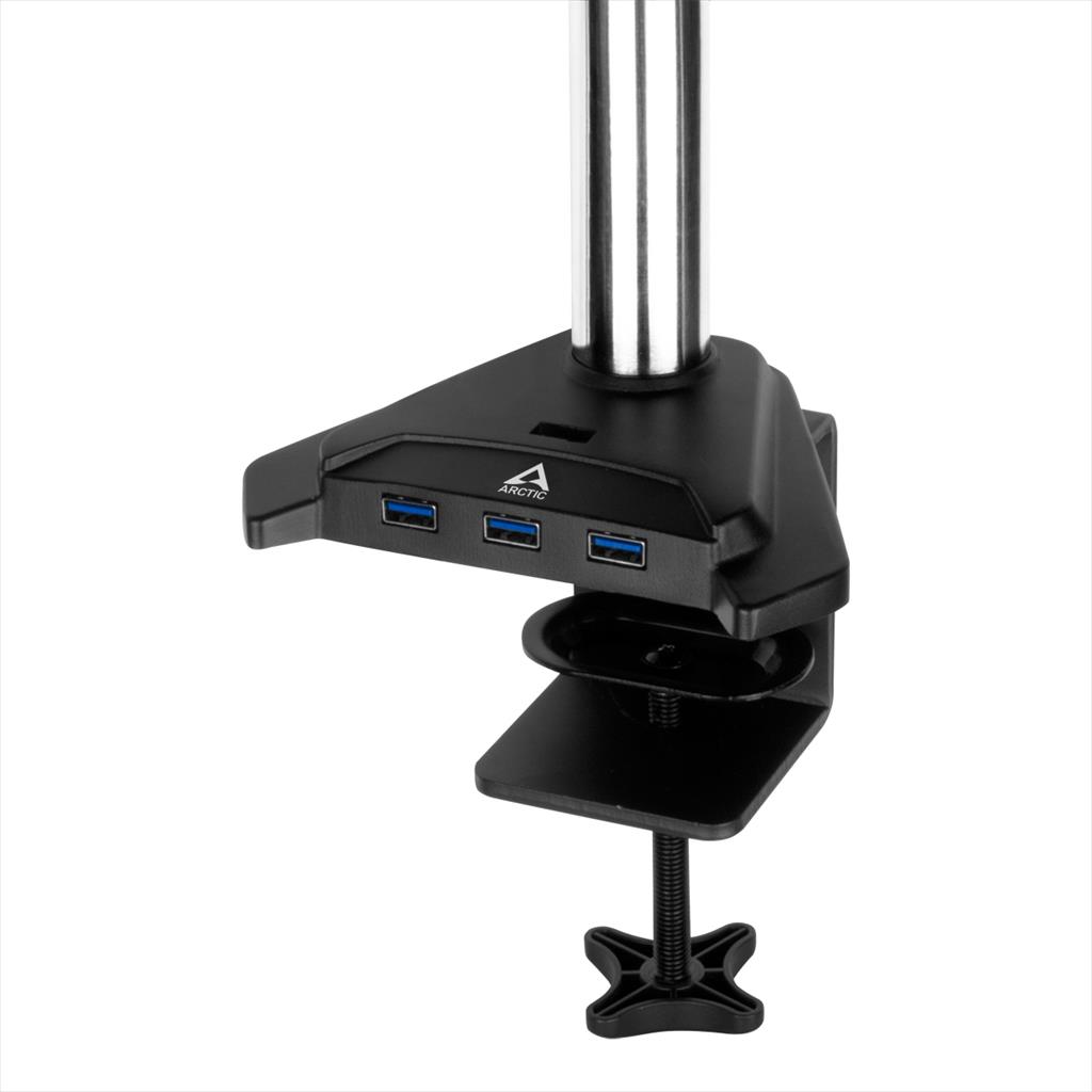 MONITOR STAND ARCTIC Z3 PRO (Gen 3),3 MONITORS,up to 32",VESA 100/75mm,Tilt,Swivel,Rotation,15kg per arm,w/4xUSB 3.1 Gen1 +MicroUSB Power, AEMNT00051A 09568