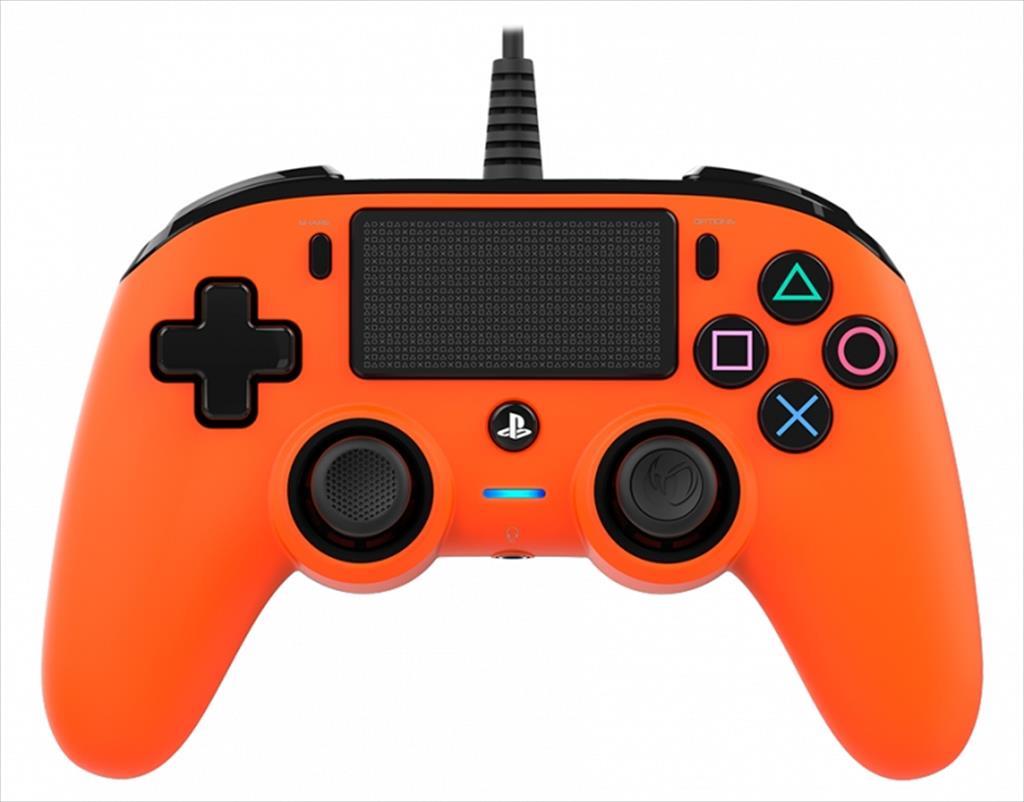 GAME PAD WIRED NACON COMPACT (for PC, PS4), w/Headset jack, ORANGE, SLEH-00473 56082