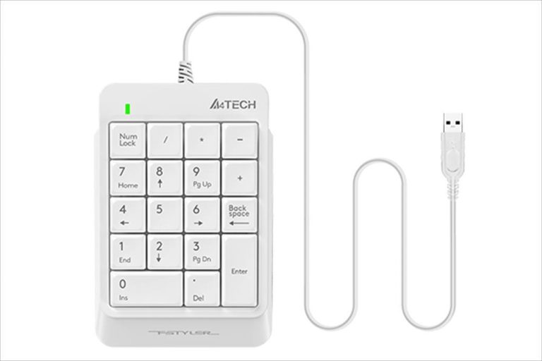 KEYBOARD NUMPAD A4TECH FK13P, WHITE