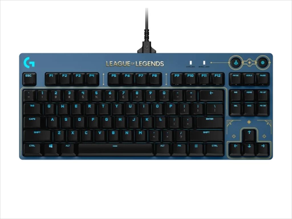 KEYBOARD MECHANICAL LOGITECH G PRO TKL LOL EDITION RGB TACTILE (GX BROWN) 920-010537 08373
