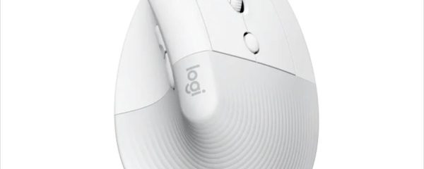 MOUSE WIRELESS LOGITECH LIFT VERTICAL ERGONOMIC OPTICAL w/ Bluetooth Logi Bolt, Off-White, 910-006475