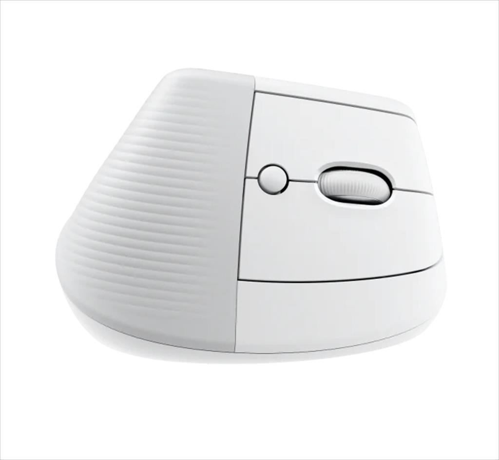 MOUSE WIRELESS LOGITECH LIFT VERTICAL ERGONOMIC OPTICAL w/ Bluetooth Logi Bolt, Off-White, 910-006475 07330