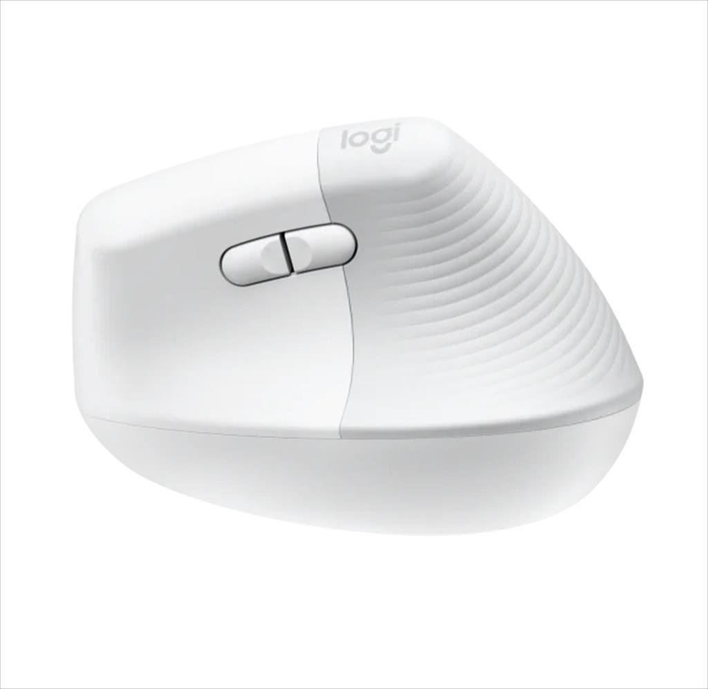 MOUSE WIRELESS LOGITECH LIFT VERTICAL ERGONOMIC OPTICAL w/ Bluetooth Logi Bolt, Off-White, 910-006475 07330