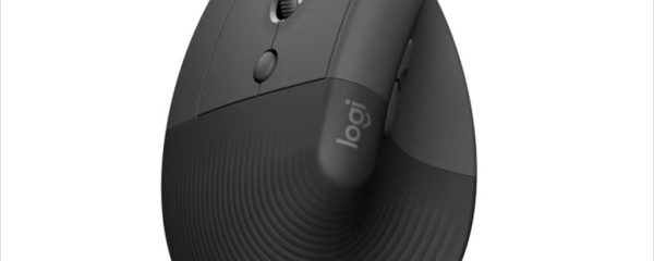 MOUSE WIRELESS LOGITECH LIFT (LEFT) VERTICAL ERGONOMIC OPTICAL w/ Bluetooth Logi Bolt, Graphite, 910-006474