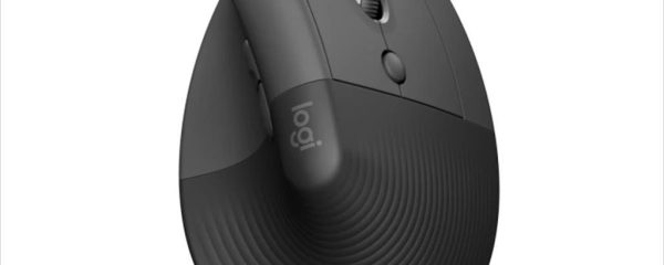 MOUSE WIRELESS LOGITECH LIFT VERTICAL ERGONOMIC OPTICAL w/ Bluetooth Logi Bolt, Graphite, 910-006473