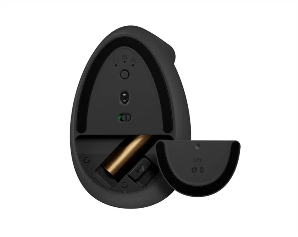 MOUSE WIRELESS LOGITECH LIFT VERTICAL ERGONOMIC OPTICAL w/ Bluetooth Logi Bolt, Graphite, 910-006473 07333