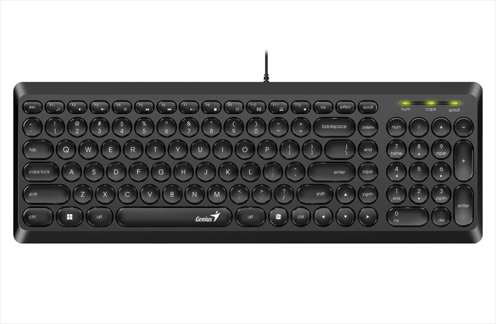 KEYBOARD WIRED USB GENIUS SLIM STAR Q200 08376