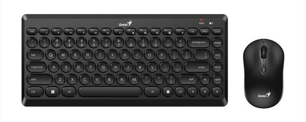 COMBO KEYBOARD AND MOUSE WIRELESS GENIUS LUXEMATE Q8000, w/o NUMPAD