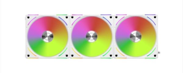 COOLERS CASE FAN 120mm LIAN LI UNI  AL120 w/controller, 3x120mm ARGB fans 1900 RPM PWM, White, AL120-3W