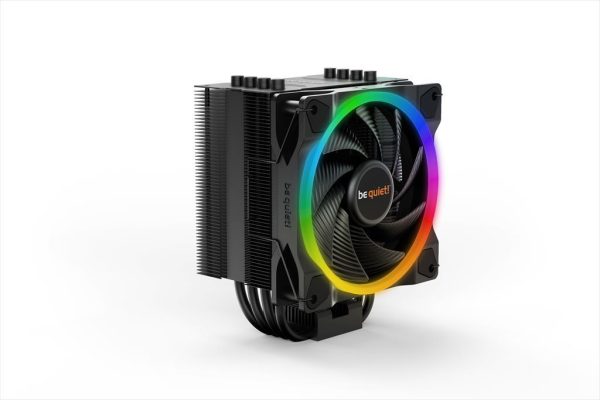 Coolers cpu be quiet! pure rock 2 fx black, 4 heatpipes 6mm, light wings 120mm rgb pwm fan, tdp 150w, bk033