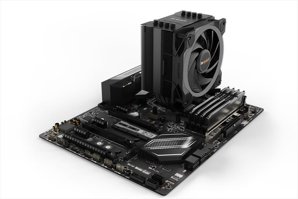 COOLERS CPU BE QUIET! PURE ROCK 2 FX BLACK, 4 heatpipes 6mm, Light Wings 120mm RGB PWM fan, TDP 150W, BK033 36382