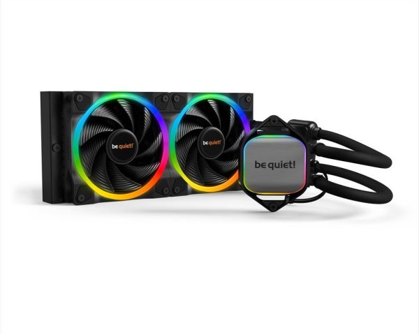 Coolers cpu aio be quiet! pure loop 2 fx 240 2x120mm light wings argb pwm, w/reffil option, argb led on pump, w/argb hub, bw013