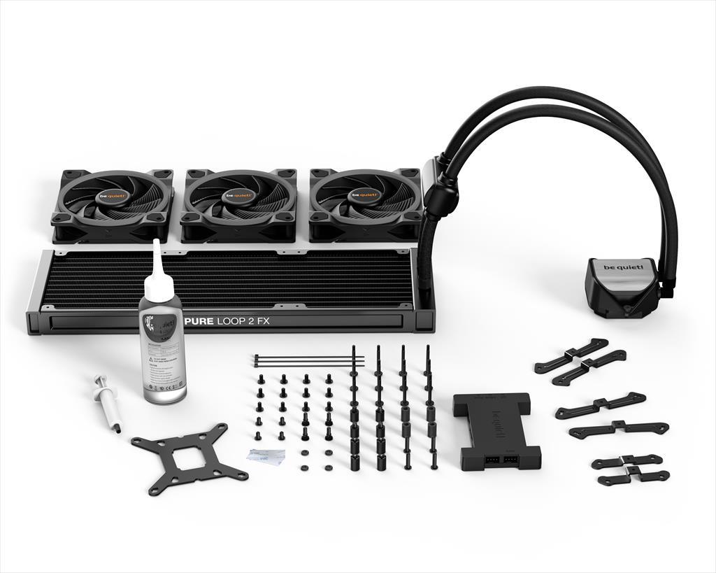COOLERS CPU AIO BE QUIET! PURE LOOP 2 FX 360 3x120mm Light Wings ARGB PWM, w/REFFIL OPTION, ARGB LED on pump, w/ARGB HUB, BW015 36384