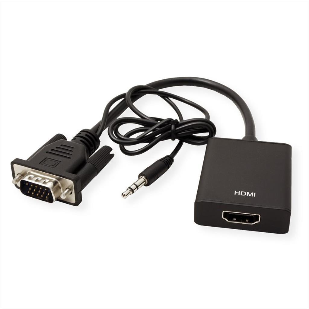 CONVERTOR VGA (M) TO HDMI (F) + audio 35221