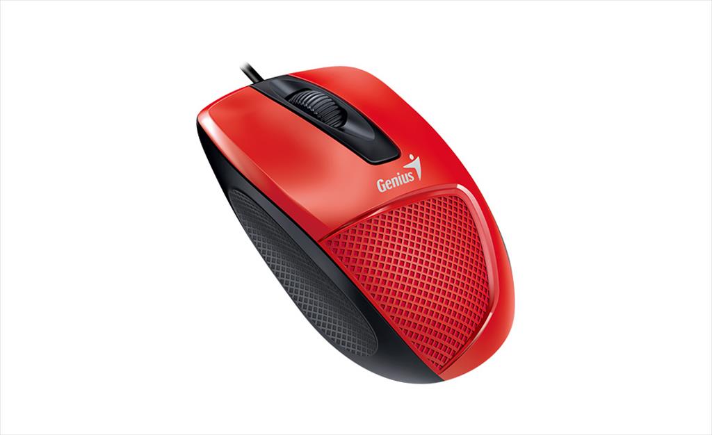 MOUSE WIRED USB GENIUS DX-150 Red 07340