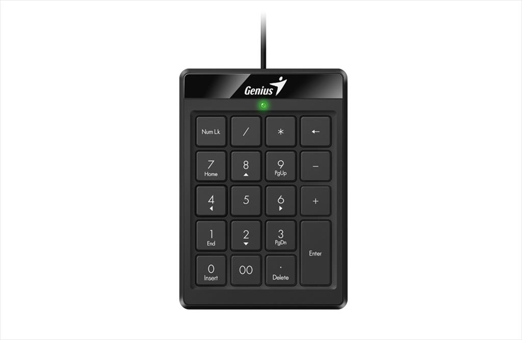 KEYBOARD NUMPAD USB GENUS 110, BLACK 08384