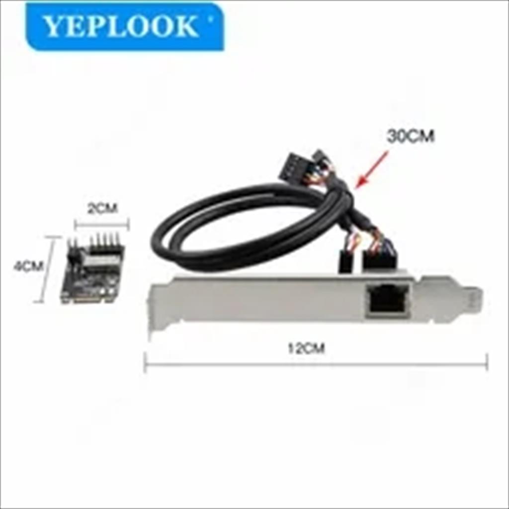 NET LAN M.2 TO PCIe 10/100/1000Mbs, DIEWU TXA082, Chipset: Realtek/RT8111H, LP 17388
