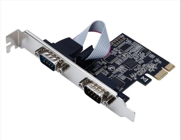 Convertor pci-e to com x2, txb074, chipset: mos99100, lp