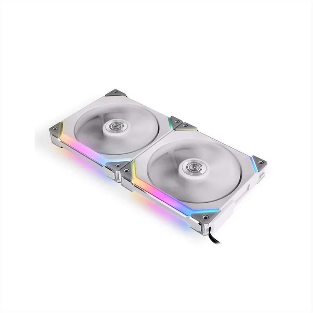 COOLERS CASE FAN 140mm LIAN LI UNI SL140 2-pack bundle w/controller, 2x140mm ARGB fans 1500 RPM PWM, White, UF-SL140-2W 36386