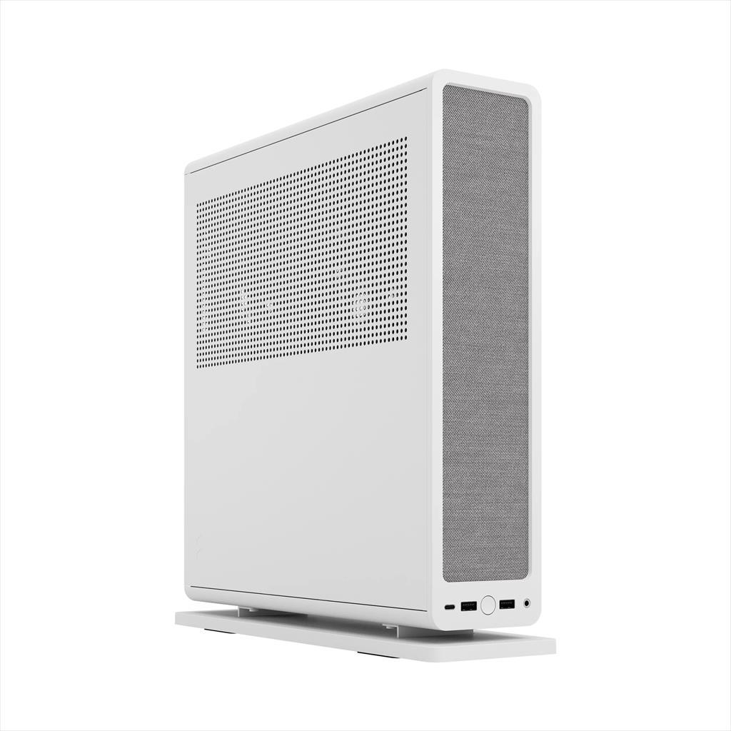 CASE FRACTAL DESIGN mini ITX RIDGE, 2x140mm Aspect 4-pin PWM fans, White, FD-C-RID1N-12 02419