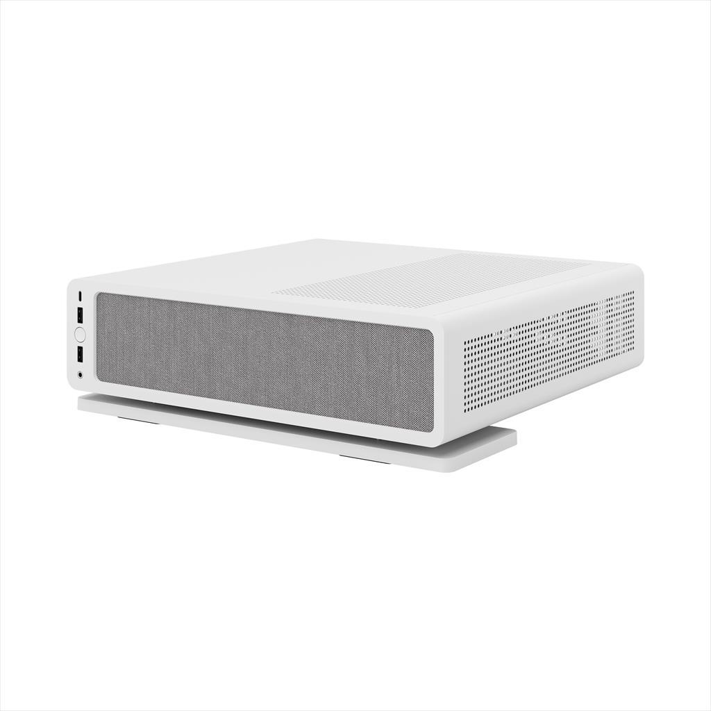 CASE FRACTAL DESIGN mini ITX RIDGE, 2x140mm Aspect 4-pin PWM fans, White, FD-C-RID1N-12 02419