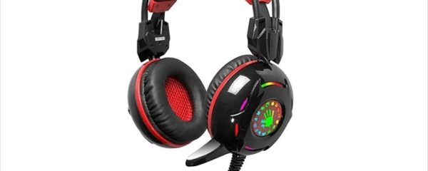HEADPHONES G300 Bloody Gaming , RGB, black/red, w/mic 2x3,5mm + USB