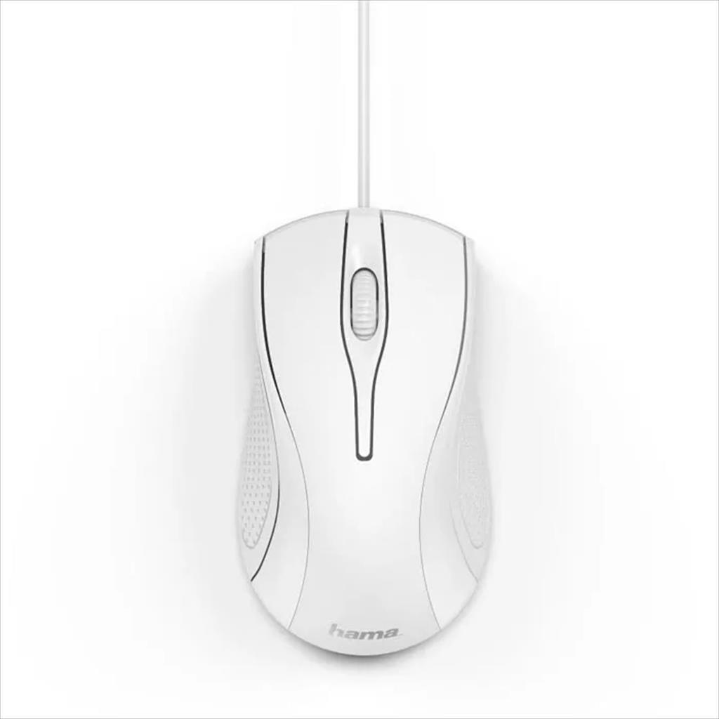 MOUSE WIRED USB HAMA MC-200, 1,5m, White 182603 07427