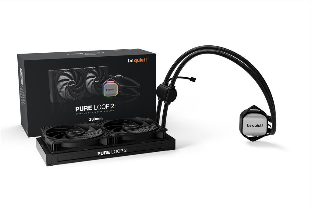 COOLERS CPU AIO BE QUIET! PURE LOOP 2 280 2x140mm Pure Wings 3 PWM, w/REFFIL OPTION, ARGB LED on pump, BW018 36471