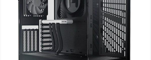 CASE HYTE ATX Mid-Tower Y40, x2 Tempered glass, 2x 120mm fans, w/riser 4.0 cable, Black/White, USB 3.2 Type C, GEHY-013
