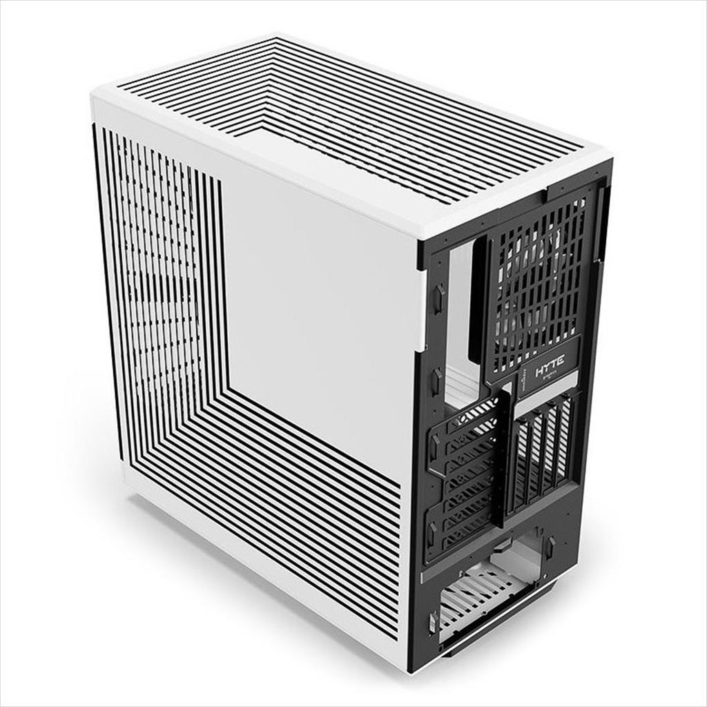 CASE HYTE ATX Mid-Tower Y40, x2 Tempered glass, 2x 120mm fans, w/riser 4.0 cable, Black/White, USB 3.2 Type C, GEHY-013 02424