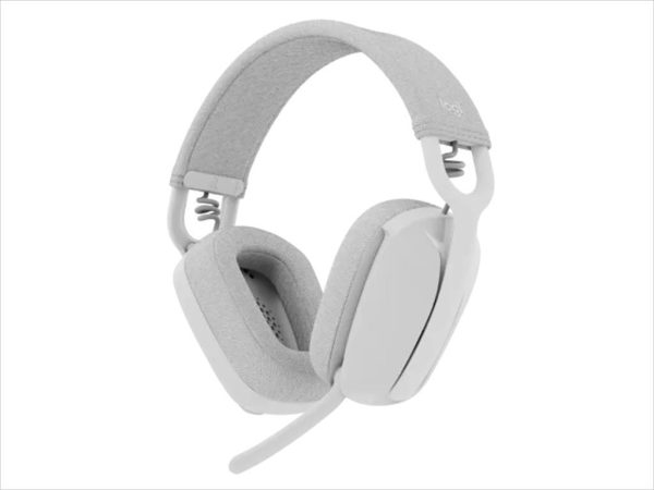 Headphoneslogitech zone vibe 100 off-white, lightweight bluetooth w/microphone 981-001219