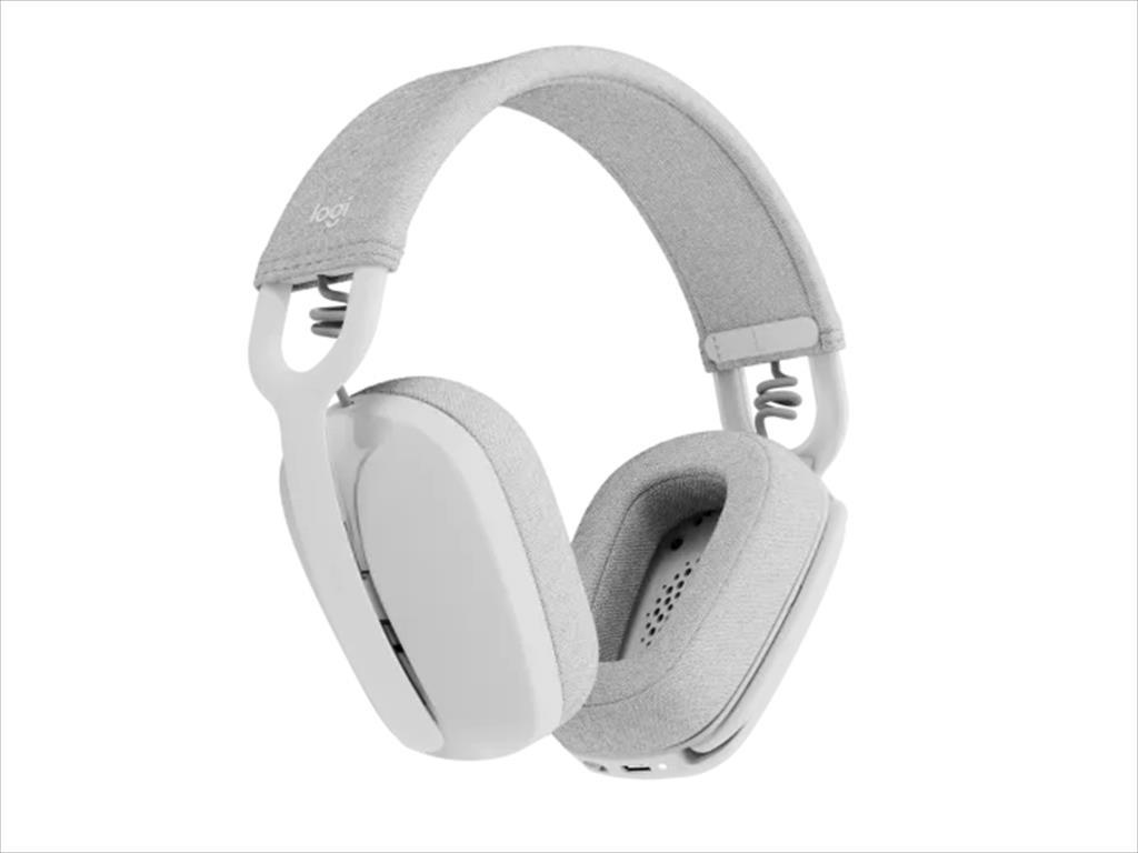 HEADPHONESLOGITECH Zone VIBE 100 Off-white, lightweight Bluetooth w/microphone 981-001219 41274