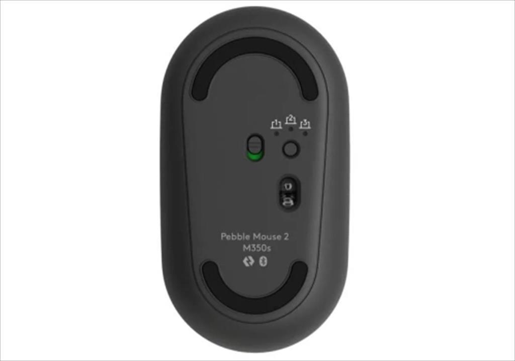 MOUSE WIRELESS USB LOGITECH PEBBLE 2 M350S Graphite Silent w/Bluetooth,Bolt ready, up to 3 devices, 910-007015 07432