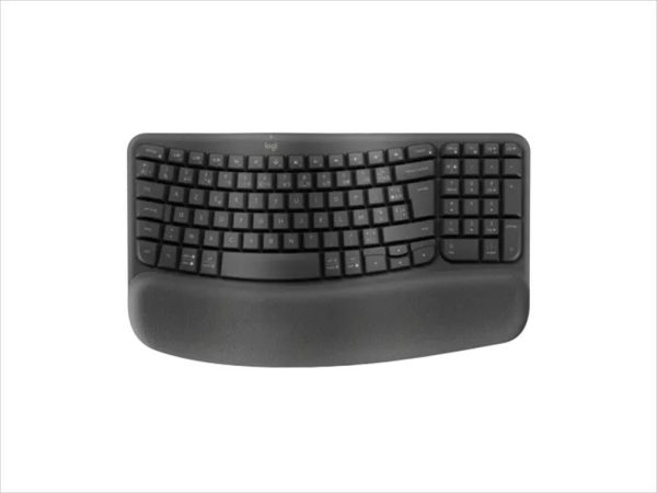 Keyboard wireless logitech wave keys graphite bolt, w/bluetooth, w/palmrest 920-012304