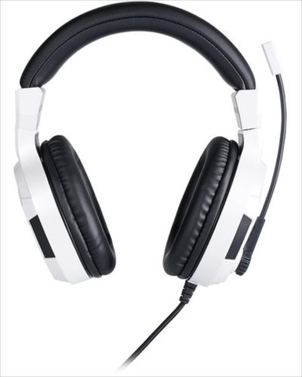 Headphones nacon bigben ps4 official headset v3 white w/microphone 1x3.5mm ps4ofheadsetv3white