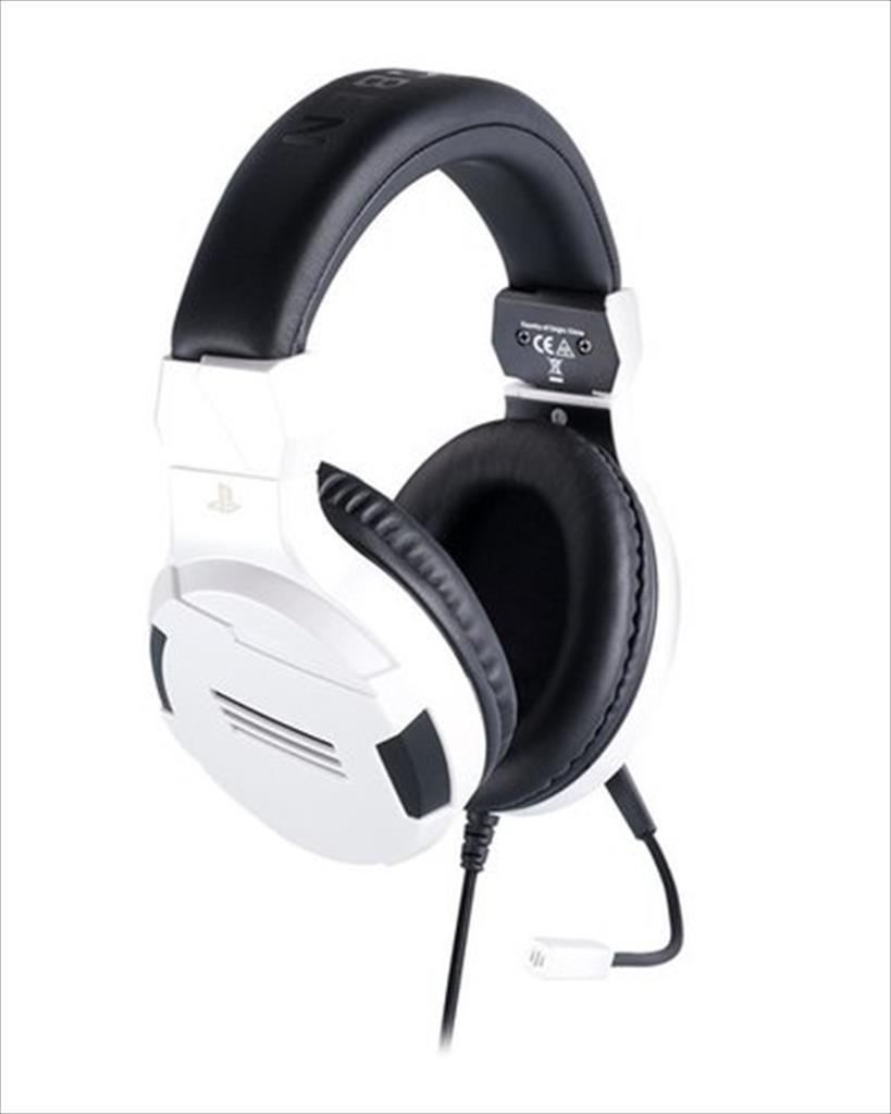 HEADPHONES NACON BIGBEN PS4 OFFICIAL HEADSET V3 WHITE w/Microphone 1x3.5mm PS4OFHEADSETV3WHITE 41280