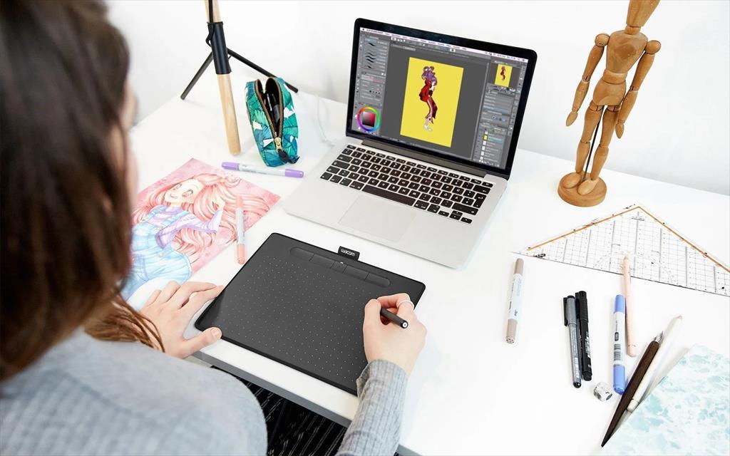 PEN TABLET WACOM Intuos Medium Bluetooth Black CTL-6100WLK-N 40104