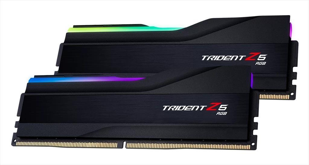 RAM DDR5 64GB(2x32GB) 6400MHz CL32 G.SKILL Trident Z5 RGB Intel XMP matte black F5-6400J3239G32GX2-TZ5RK 03555