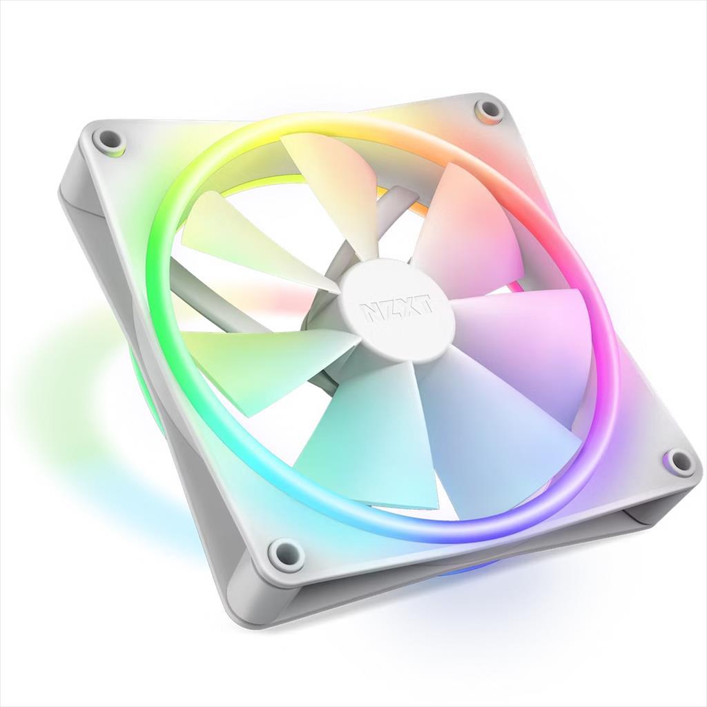 COOLERS CASE FAN 140mm NZXT F140 RGB DUO WHITE , RF-D14SF-W1 36481