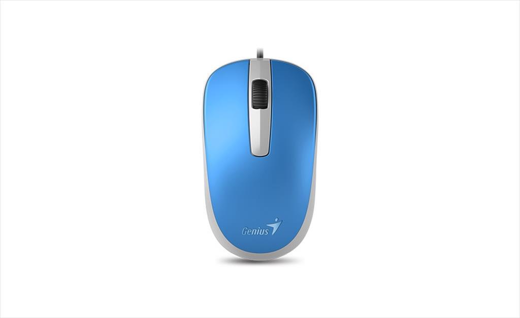 MOUSE WIRED USB GENIUS DX-120 Blue 07447