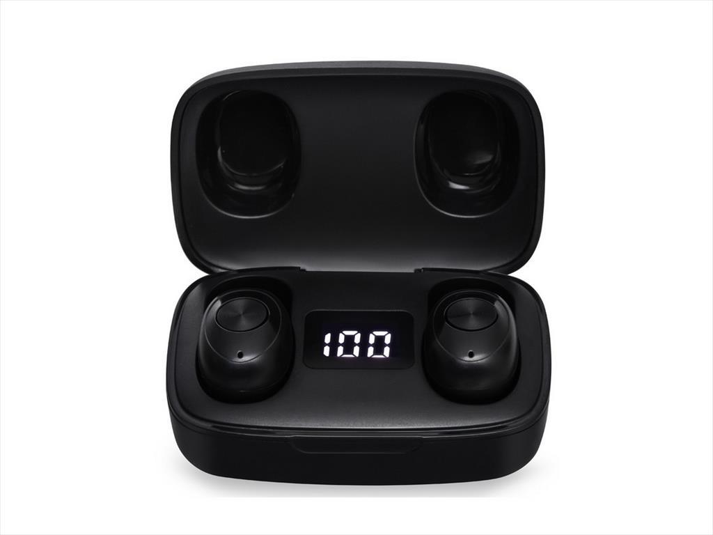 EARPHONES WIRELESS BUDS TREVI HMP 12E04, Bluetooth w/microphone, Black 41273