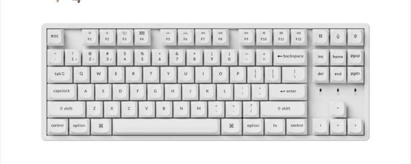 KEYBOARD MECHANICAL KEYCHRON K8 PRO QMK/VIA HS ALUMINIUM RGB LED TKL Keychron K pro Banana switch Multi-Device (Wired+Bluetooth), White, K8P-Q4